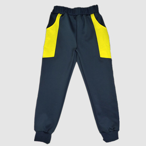 山东中小学生校服裤子春秋男女中性班服儿童园服冬加绒束口收口