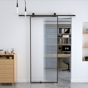 北欧长虹玻璃谷仓门极简约现代吊轨门卫生间洗手间卧室内厨房移门