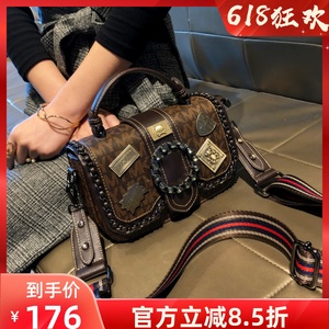 香港正品女包包2024新款潮真皮时尚单肩小方包质感简约斜跨手提包