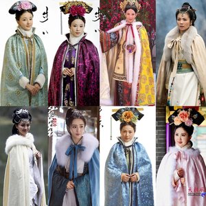 甄嬛传步步惊心同款披风斗篷清朝格格公主加厚加棉保暖外套演出服