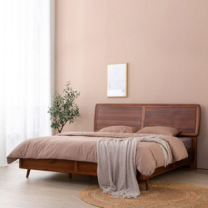 东家实木床 现代简约家具1.8米主卧室双人床 静悦床