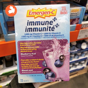 加拿大emergen-c 维生素c冲剂葡萄味泡腾粉高含量维他命vc粉72包