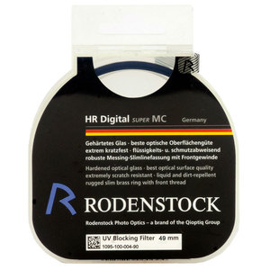 德国RODENSTOCK罗敦斯德HR49mm高清数字UV滤镜微单反多膜铜环行货