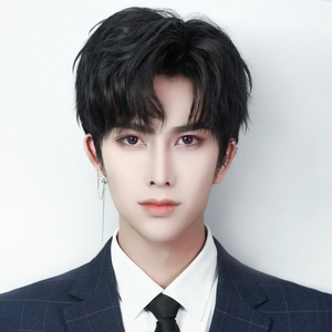 假发男短发韩版帅气蓬松男士全头套式中分仿真时尚男生三七分发型