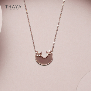 项链女纯银花芽