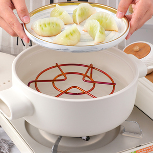 304不锈钢蒸架电饭锅高压锅隔水蒸菜架家用小蒸格蒸饭蒸锅内架子