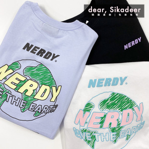 韩国代购nerdy地球漫画印花长袖t恤女马卡龙色背后卡通上衣22春新