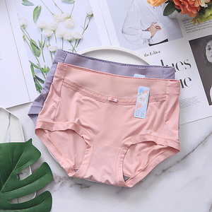 黛丝少女莫代尔大码女中腰无痕内裤氧护搭裆石墨烯快速吸湿抑菌裆
