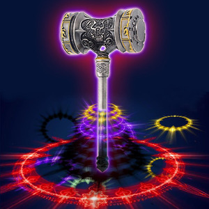 20厘米特大号斗罗周边唐三昊天锤全金属实心武器魂骨魂环武魂玩具