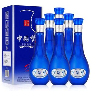 江苏特产白酒洋镇中国梦52度6瓶整箱礼盒纯粮原浆高度酒礼品酒水