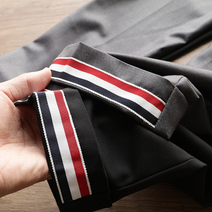 看细节!优质高品质tb西裤男士春秋商务通勤修身小直筒长裤休闲裤