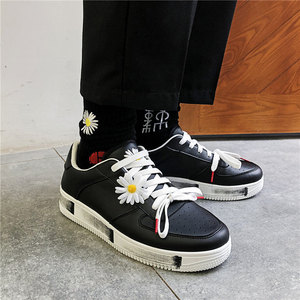 权志龙联名同款小雏菊空军一号aj男鞋韩版潮流潮牌平板鞋百搭潮鞋