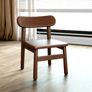 实木靠背凳子家用学生学习凳木头椅子儿童餐凳原木矮凳休闲小板凳