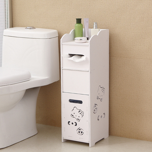 卫生间置物架落地浴室防水收纳厕所多功能夹缝马桶边柜洗手间侧柜