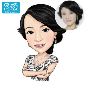 写实q版真人漫画设计照片手绘人像定制卡通肖像微信qq头像logo