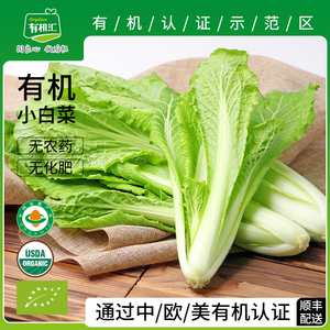 有机汇 有机小白菜新鲜蔬菜配送四季时令青菜生吃杭白菜250g