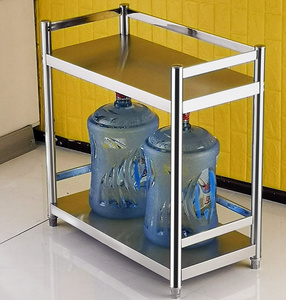 不锈钢架子两层桌面