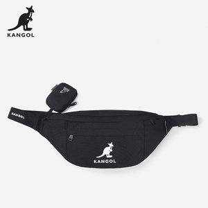 KANGOL官方三合一腰包2022新款百搭学生帆布斜跨包运动休闲胸包潮