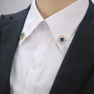 韩版合金衬衫领口男女十字架小领针领扣服装外套装饰胸针胸花徽章