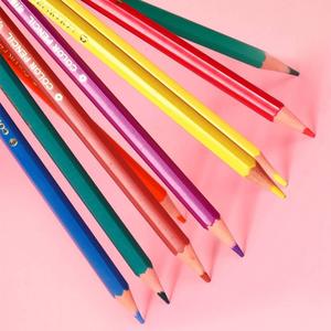无木彩铅36色可擦彩铅笔48彩色画画涂色油性24水彩笔小学生儿童画笔绘画初中美术生专用木颜色笔套装