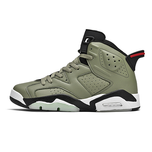 aj6橄榄绿纯原莆田高帮男鞋春款篮球体育生樱木花道限量版运动鞋