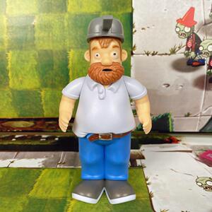 散装正版植物大战僵尸玩具可弹射帽子手臂可动13厘米疯狂的戴夫