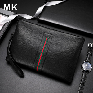 mk男士手拿包真皮大容量手抓信封包休闲商务牛皮夹包奢侈品手包男