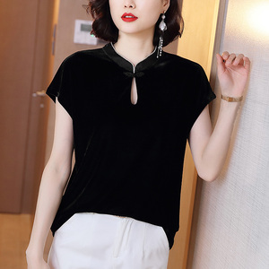 【金丝绒短袖t恤女宽松】金丝绒短袖t恤女宽松品牌,价格 - 阿里巴巴