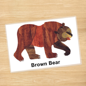 棕熊你在看什么brown bear英文绘本拓展卡片英语启蒙教具廖彩杏荐