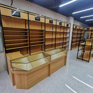 柜木质红酒白酒展柜茶叶柜洋酒展示架商用陈列柜高柜定制6人付款180