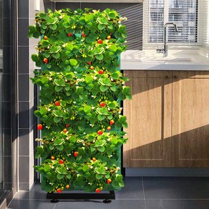 种植移动植物墙屏风落地多层花架天台阳台种草莓种菜神器立体菜园