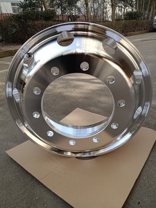 0铝合金真空无内胎钢圈轮毂1200-22.5轮胎配