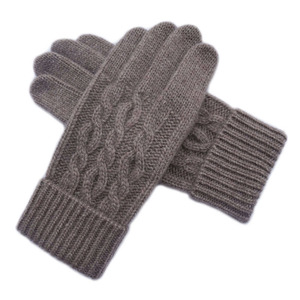 克拉斯卡 男士休闲简约毛线针织触屏手套羊毛保暖户外御寒手套