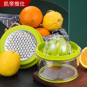 手动榨汁机挤压器家用挤柠檬橙汁神器多功能磨姜蓉刨蒜厨房工具