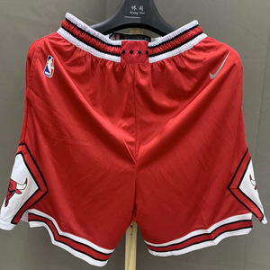 正版公牛队球裤21-22赛季主客场23号乔丹篮球运动训练短裤定制男