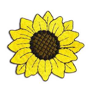 刺绣向日葵太阳花布贴 儿童衣服外套装饰补洞贴花牛仔裤贴补diy贴