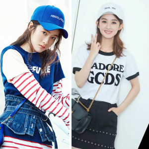 赵丽颖同款帽子devil you棒球帽女白色鸭舌帽秋冬时尚百搭