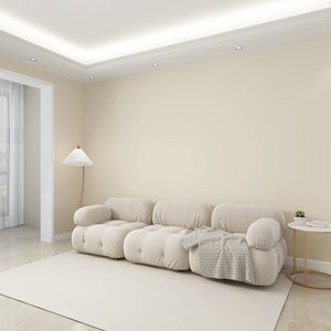 羊绒无缝墙布墙纸现代简约全屋卧室客厅电视背景墙灰色纯色壁布