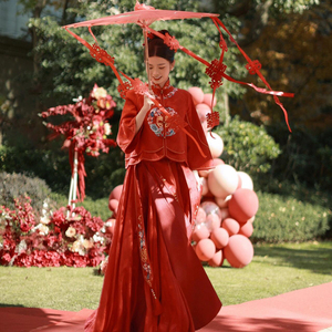 新中式出阁秀禾服婚服2024新款夏季新娘中式嫁衣结婚礼服喜服显瘦