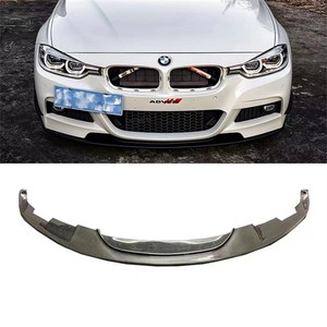 适用于f30/f35宝马3系改装小包围碳纤维p款前唇前铲前下巴扰流板