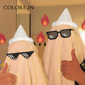 像素马赛克眼镜打码搞怪伴郎接亲二次元抖音网红恶搞沙雕耍酷道具