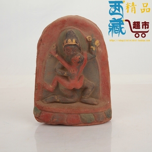 藏地手工艺制作密宗双修喜乐金刚泥塑摆件泥塑家居擦擦摆件