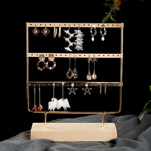 耳饰品首饰架家用耳钉收纳神器挂耳坠耳环架子展示架立式店铺摆摊