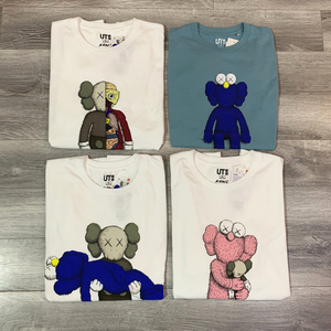 正品ut优衣库 kaws x uniqlo芝麻街第三弹联名情侣短袖t恤男女潮