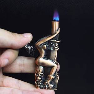 创意金属美女打火机