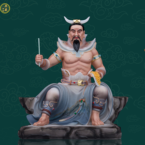 神农大帝神像三皇炎帝神农氏汉白玉供奉佛像摆件五谷爷神农大帝像