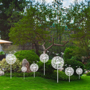 金属蒲公英摆件户外园林景观装饰房地产售楼小区商场美陈雕塑摆设