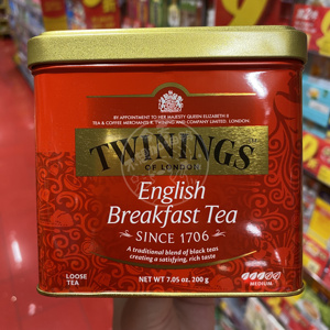 香港代购 TWININGS川宁英国早餐红茶罐装200g