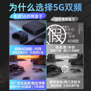 奇异果无线网络机顶盒家用wifi高清全网通用智能投屏魔盒电视盒子