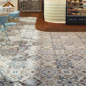 北欧复古风格花砖 图案花色简约客厅餐厅瓷砖地砖600 600